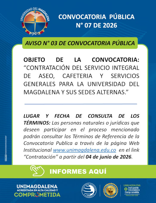 Convocatoria Pública N° 07 de 2026