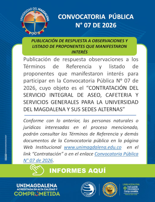 Convocatoria Pública N° 07 de 2026