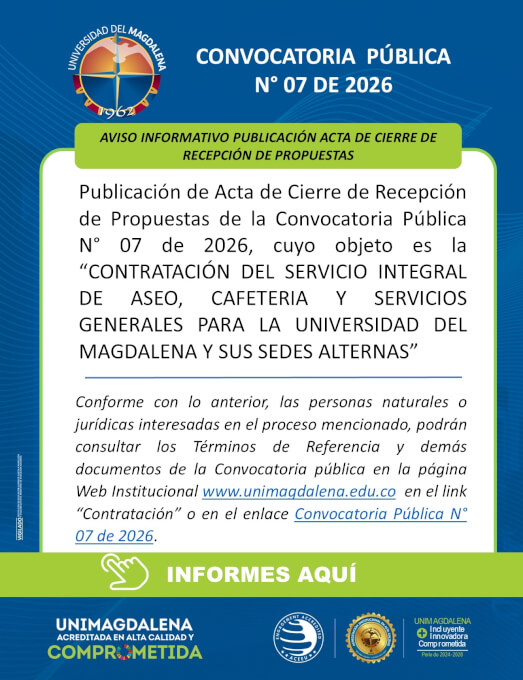 Convocatoria Pública N° 07 de 2026