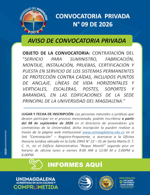 Convocatoria Privada N° 09 de 2026