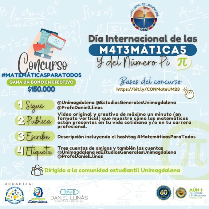 Día Internacional de las MATEMÁTICAS y del Número Pi
2023