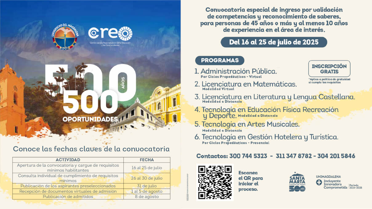 Quinientos años, quinientas oportunidades CREO