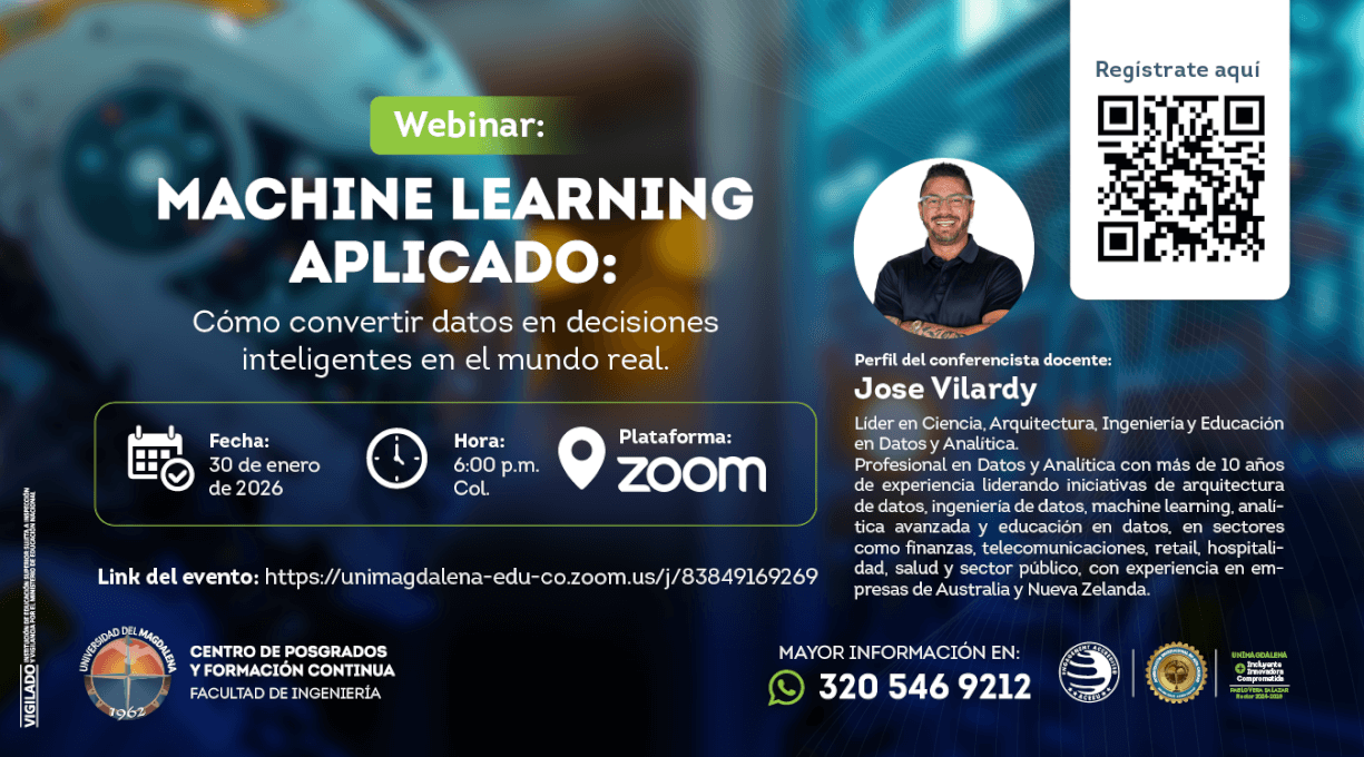 Webinar Machine Learning Aplicado: Cómo convertir datos en decisiones inteligentes en el mundo real