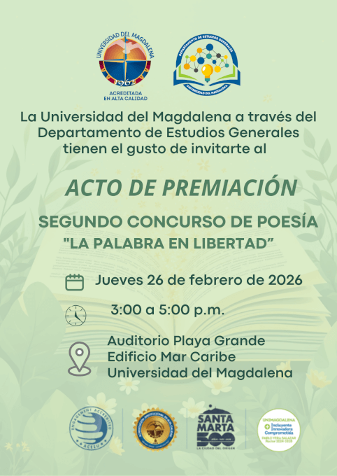 ACTO DE PREMIACIÓN Segundo Concurso de Poesía “La palabra en libertad”.