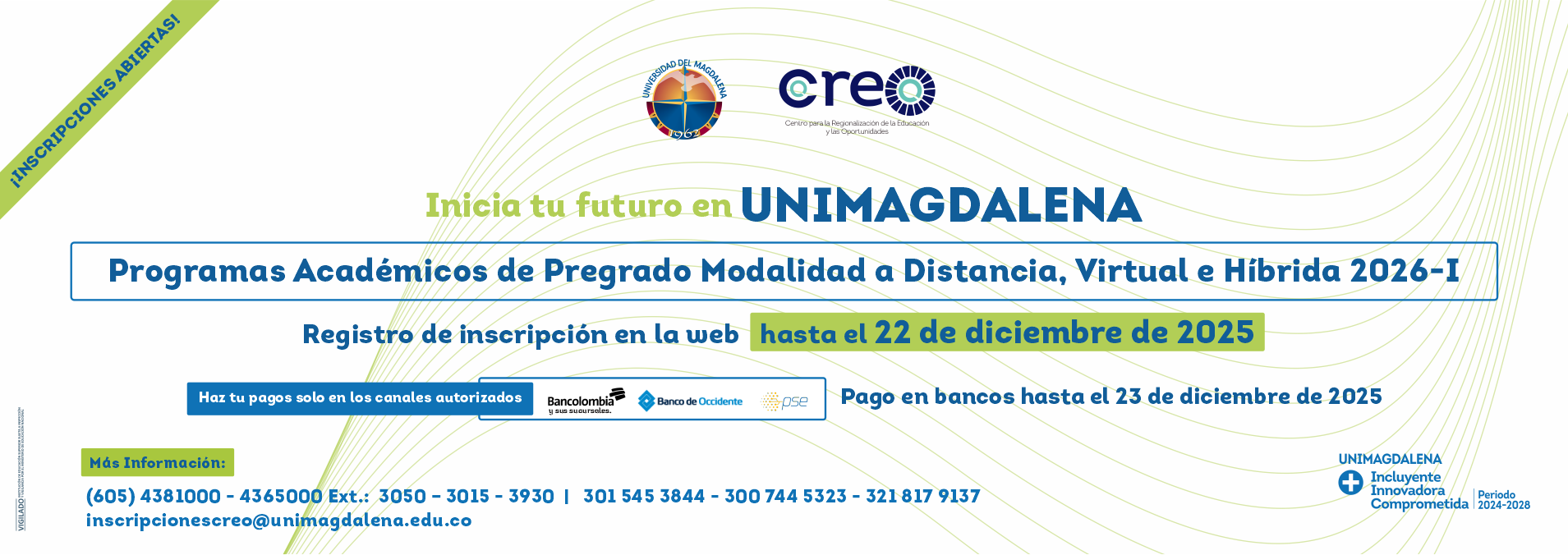 Inscripciones CREO UNIMAGDALENA