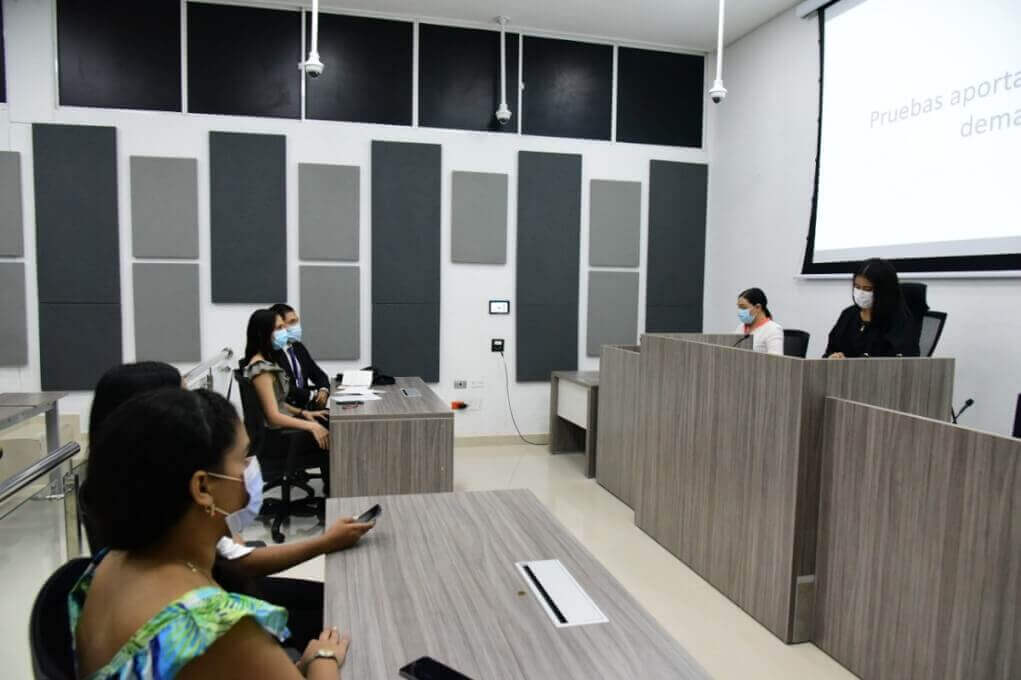 Sala de Audiencias Universidad del Magdalena.