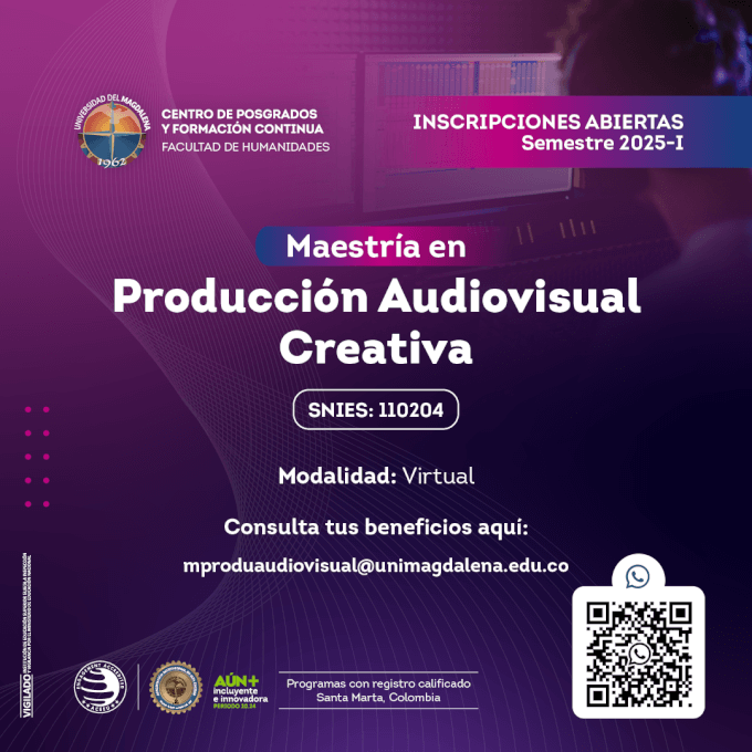 Maestría en Producción Audiovisual Creativa