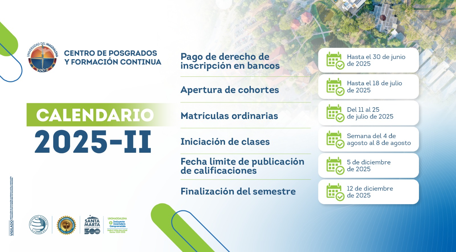 Inscripciones abiertas para el período semestre académico 2025-II